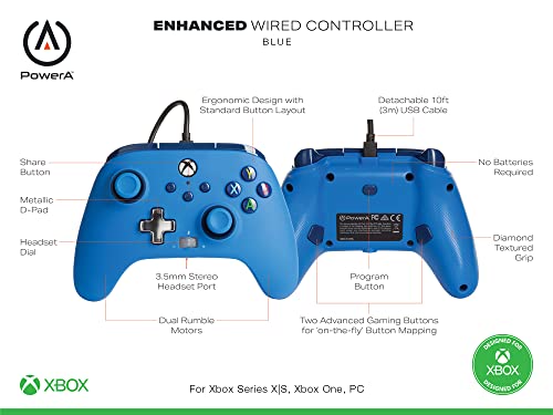 GameSir G7 SE Controle com Fio para PC, Xbox One, Xbox Series XS, Gamepad  para Jogos Plug and Play com Joysticks Hall/Gatilho Hall, Conector de Audio  de 3,5 mm : : Games
