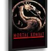 Quadro Decorativo Poste Mortal Kombat 1 Dragão Torneio Retro