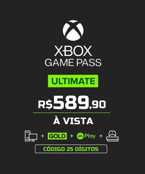 Cartao Xbox Game Pass 12 Meses