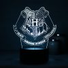 Luminária LED 3D decorativa, Harry Potter (Casas Hogwarts)