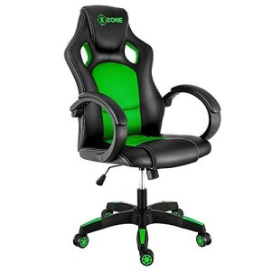Cadeira Gamer Básica, Xzone, Preto/Verde - CGR-02