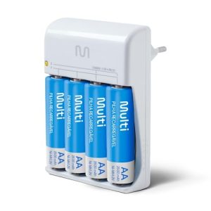 Carregador De Pilhas Multilaser C/ 4 Pilhas Aa Rm02 - Cb054