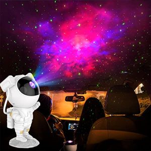 magical JD Projetor de luz galáxia, projetor de estrela de astronautas para luz noturna de quarto com brilho ajustável e velocidade vem estrela/galáxia para festa, casamento, decoração de casa, bebês crianças adultos